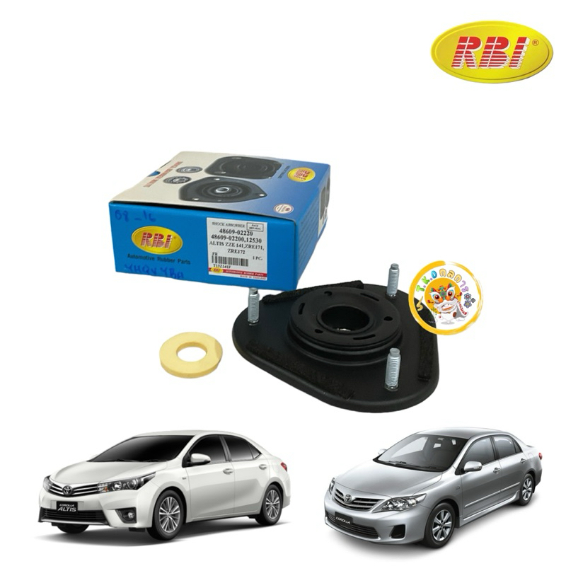 TKD เบ้าโช๊คหน้า น็อต 8 มิล RBI Toyota ALTIS ZZE141, ZRE171 ปี 2008-2016 / 48609-02220