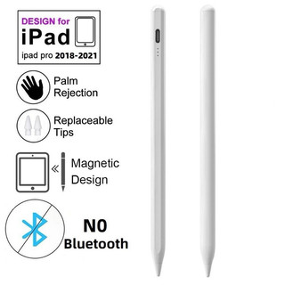 [ไม่ล่าช้า ปากกา iแพด] ปากกาสไตลัส Pencil วางมือ+แรเงาได้ Stylus Penสำหรับ Pad Ai,5,4,3 Gen,10,9,8,7,6 Mini6,5ใช้งานง่าย