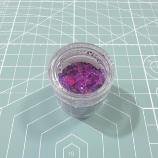 กลิสเตอร์เลื่อมหกเหลี่ยมแวววาว แต่งเล็บ ทาหน้า Shaker ตกแต่งรูปภาพต่างๆ DIY 40 สี รุ่น1