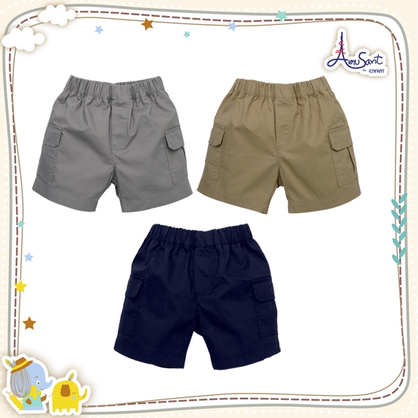 Amusant by Enfant  กางเกงคาร์โก้ขาสั้นเด็กเล็ก