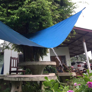 ผ้าใบสั่งตัด ตัดตามขนาดที่ต้องการ กันแดดกันฝนสาด ผ้าร่มเคลือบยูวี (ทักแชทก่อนกดซื้อ ตัดเย็บ2-3วัน)