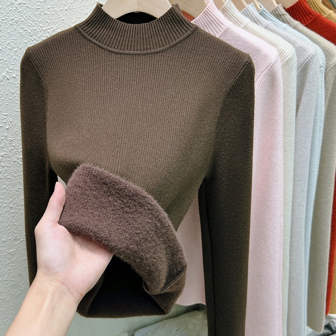 (378)ลองจอน ฮีทเทค เสื้อกันหนาวคอปีน แขนยาวบุขน ใส่ได้ทั้งผู้หญิง และผู้ชาย (พร้อมส่ง)