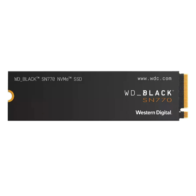 WD 2 TB SSD (เอสเอสดี) WD BLACK SN770 - PCIe 4x4/NVMe M.2 2280 (WDS200T3X0E)