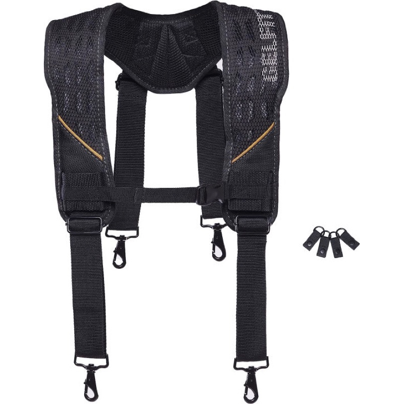 TOUGHBUILT TB-CT-51G สายคาดบ่า GelFit Suspenders for Tool Belt- Even Weight