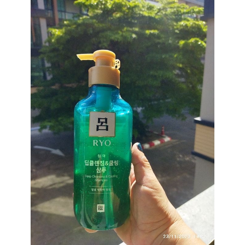 Ryo เรียว แชมพู ดีป คลีนซิ่ง แอนด์ คูลลิ่ง 400 มล. Ryo Deep Cleaning And Cooling Shampoo 400ml import from Korea 🇰🇷