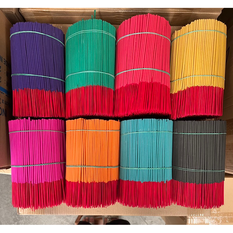 ธูปสีสั้น 20 CM น้ำหนัก 1 kg มีสีให้เลือก