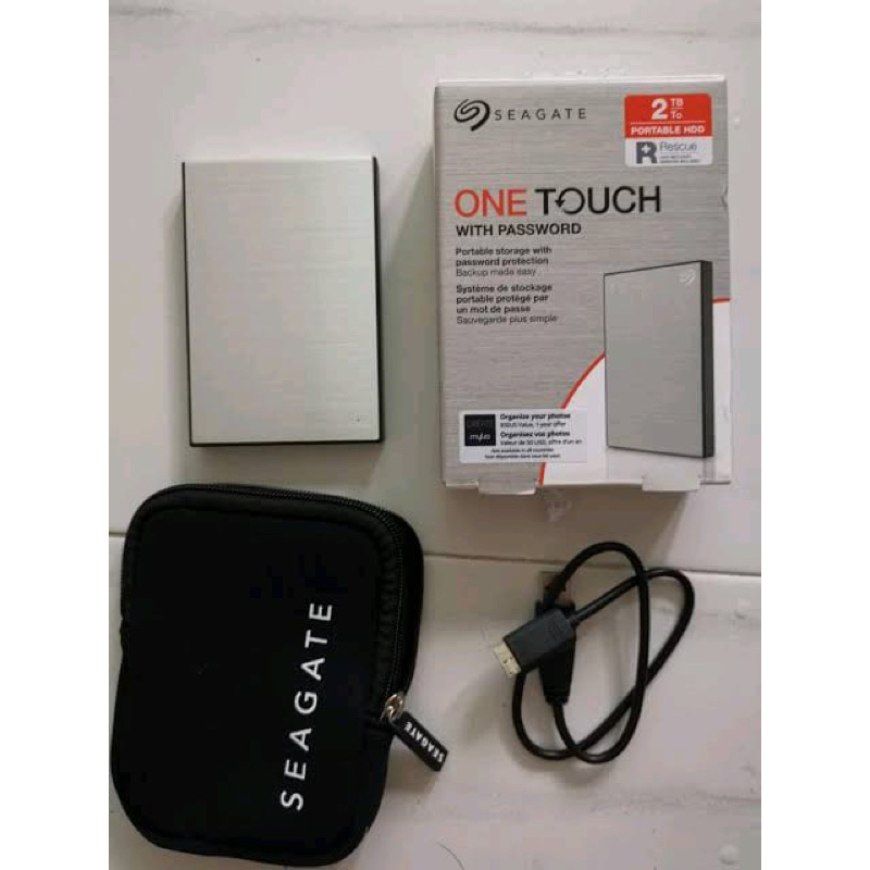 Seagate one touch 2TB Hard Drive with password