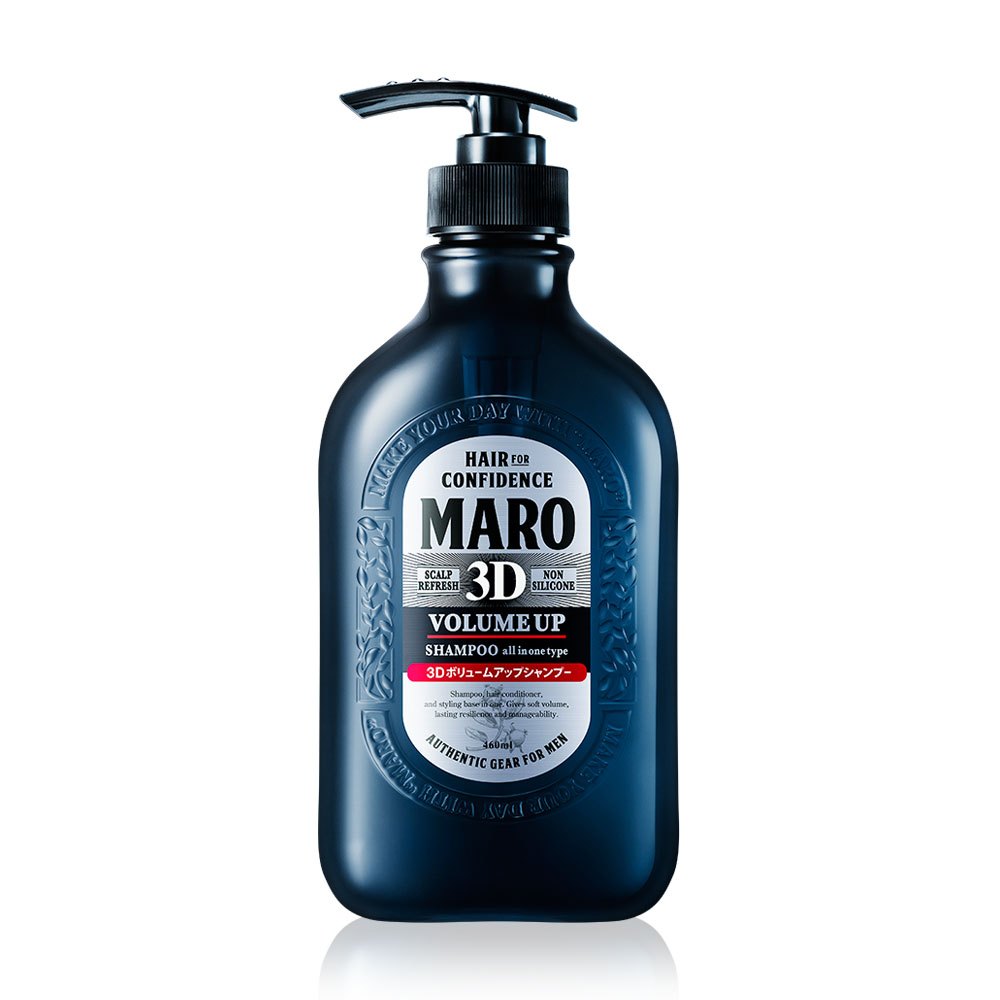 !Maro 3D Volume Up Shampoo Ex 460 ml. ลดผมหลุดร่วง และขจัดรังแคอย่างมีประสิทธิภาพ