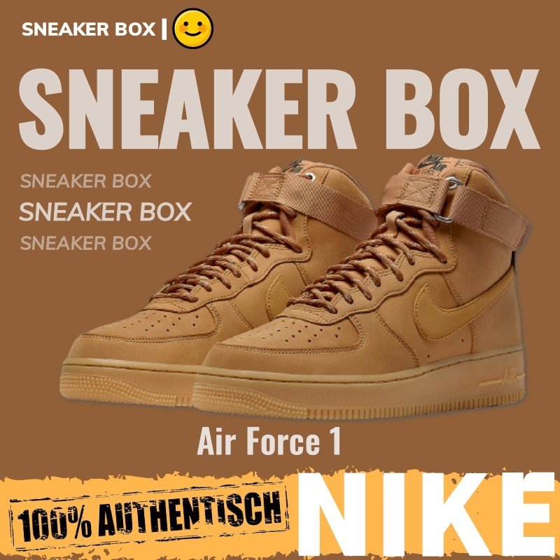 (ส่งฟรี) Nike Air Force 1 High '07 LV8"Wheat / Flax" รองเท้าผ้าใบ รองเท้า nike CJ9178-200
