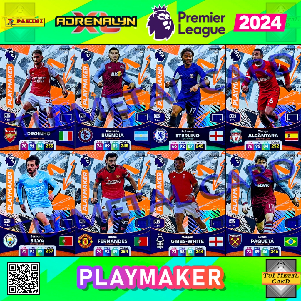 PANINI PREMIER LEAGUE 2024 ADRENALYN XL: PLAYMAKER การ์ดสะสมฟุตบอล Football Trading Card