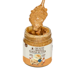 (พร้อมส่ง)เนยถั่วอัลมอนด์ คลีน100% รสออริจินัล เนื้อครั้นชี่ Crunchy Almond butter เนยอัลมอนด์แบบครั้นชี่ Adaily Factory