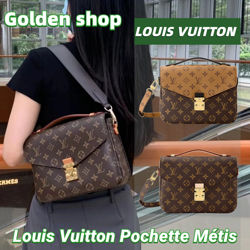 🍒หลุยส์วิตตอง Louis Vuitton Pochette Métis Bag🍒กระเป๋าสะพาย LV จริง สินค้าขายร้อน