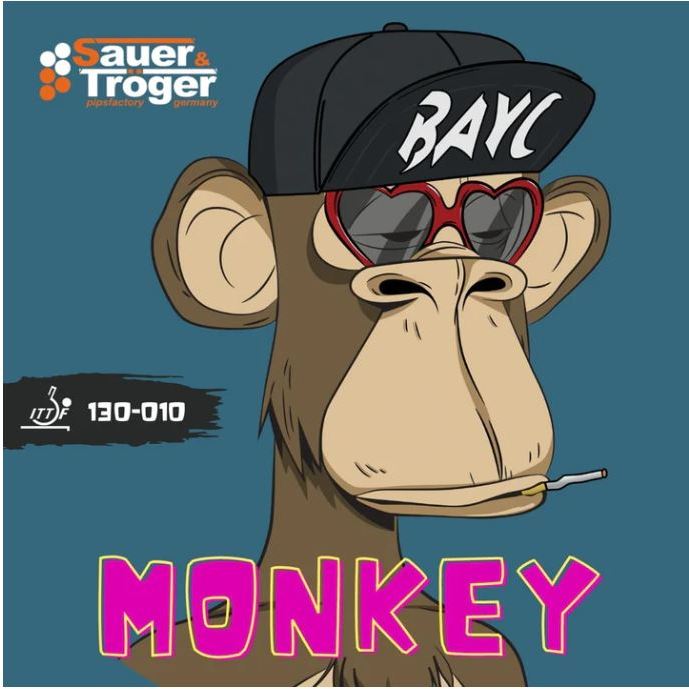 ยางปิงปองเม็ดยาว SAUER & TROGER MONKEY (รับพรีออร์เดอร์ สีและความหนาที่ไม่มี)