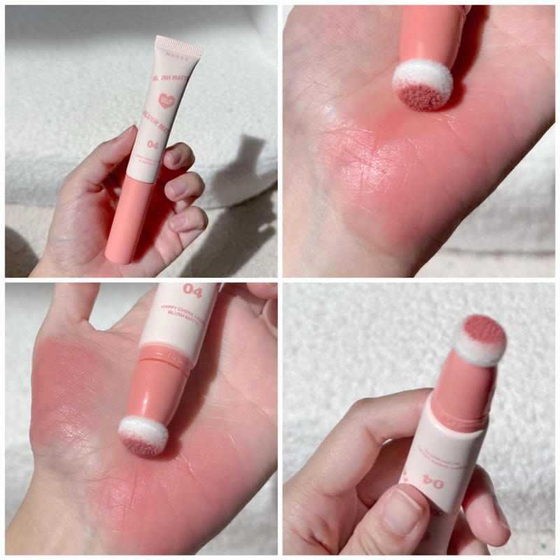 บลัชออน Naree No.04 โทนนี้ละมุน ปัดแล้วหน้าดูเด็กลงด้วย แก้มโกลว์สวยฉ่ำ เนื้อลื่นๆเกลี่ยง่าย