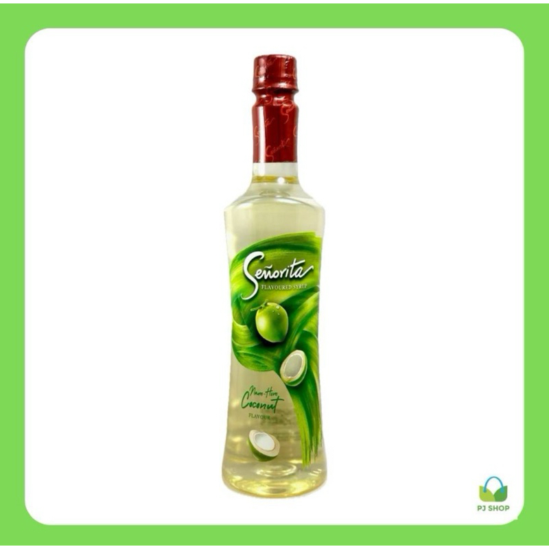 น้ำเชื่อม กลิ่นมะพร้าวน้ำหอม ตรา เซนญอริตา  Senorita  Nam-Hom Coconut Syrup (750 มล.) // PJ Shop Food and Packaging