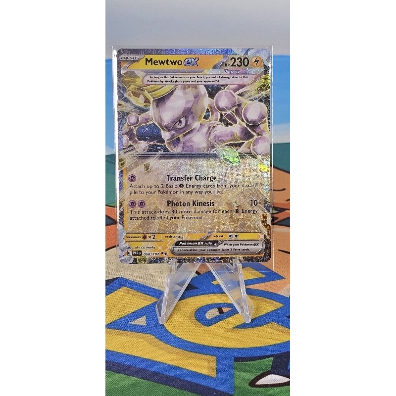 Pokemon Card "Mewtwo EX 058/182" ENG Paradox Rift