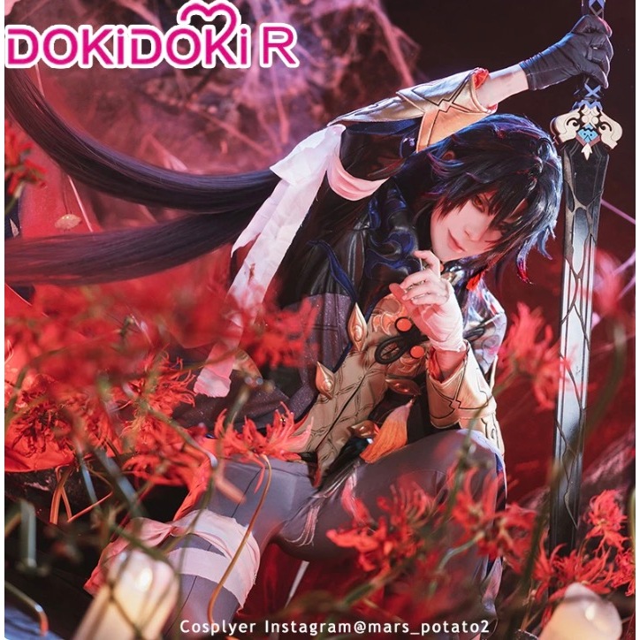 เกมชุดคอสเพลย์ใบมีด Honkai: Star Rail Cosplay Men Blade Cosplay Wig Shoes Plus Size Halloween