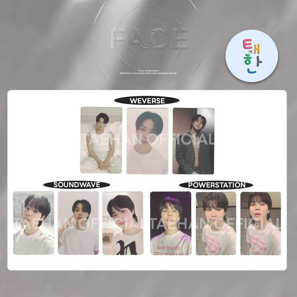 ✅พร้อมส่ง [BTS] PHOTOCARD LUCKY DRAW EVENT Jimin’s Solo Album “FACE”