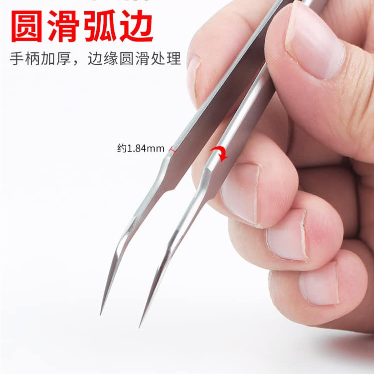 K-11 anti-static tweezers Clamping KADABEN แหนบ3D ปลายแหนบลับคมด้วยมือ แหนบ คม และ แข็ง ง่ายต่อการหยิบic ต่อลาย