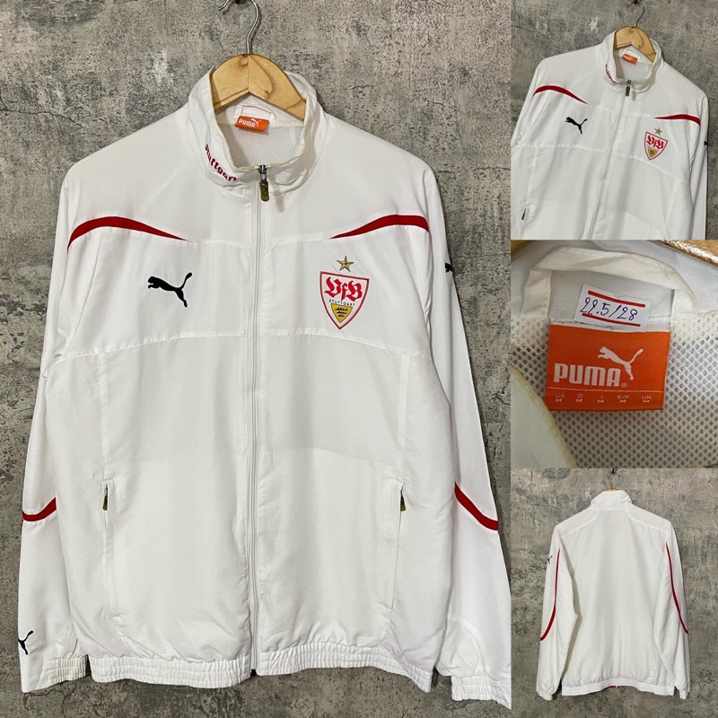 VfB Stuttgart 1893 windbreaker training jacket แท้ มือสองจากต่างประเทศ รอบอก 40 ยาว 28