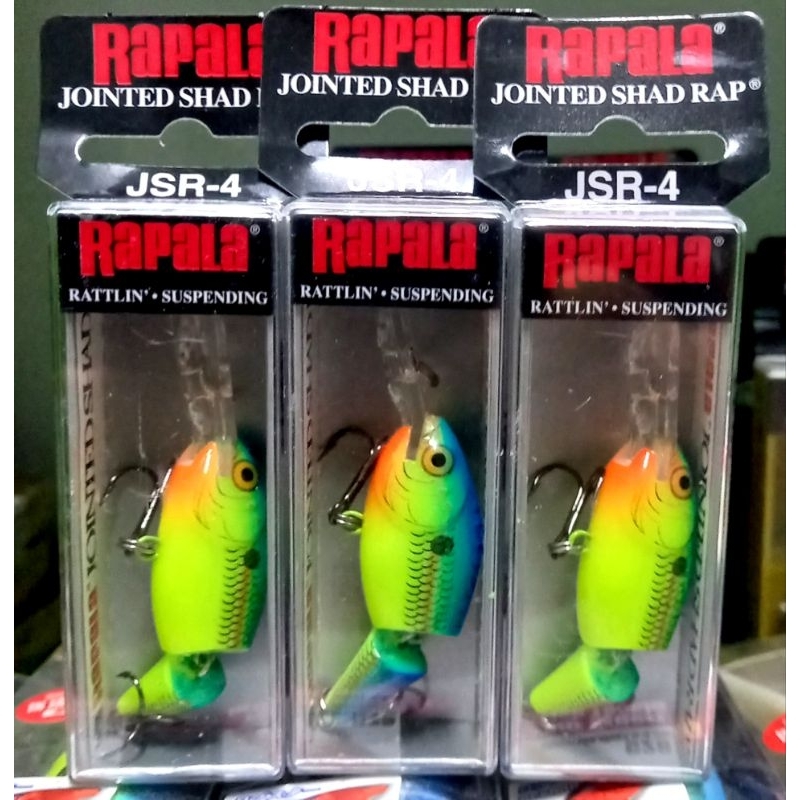 เหยื่อปลอมตกปลา Rapala Jointed Shad rap JSR-4