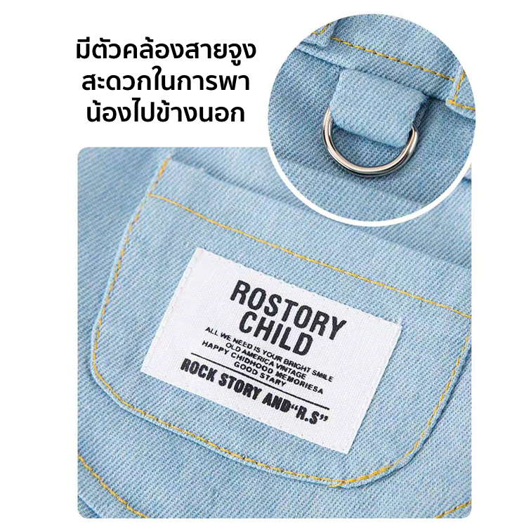 ชุดเอี้ยมยีนส์ ชุดหมา ชุดแมว เสื้อหมา เสื้อแมว เสื้อผ้าสัตว์เลี้ยง มีห่วงสำหรับเกี่ยวสายจูง รูปที่ 6