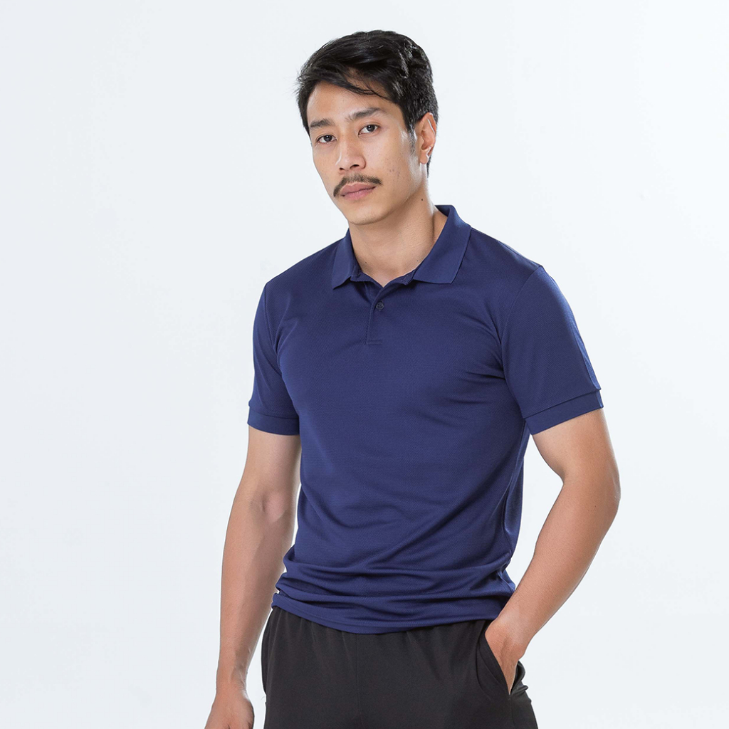 AWAKE เสื้อคอปกโปโลสีพื้น4-6 XL POLO ACTIVE