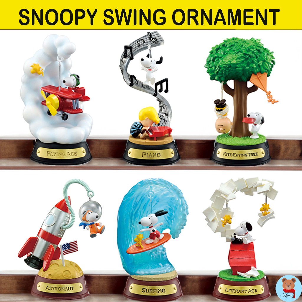 ✅ Re-ment Snoopy swing ornament Full 6 types 🇯🇵รีเม้นท์ สนูปปี้
