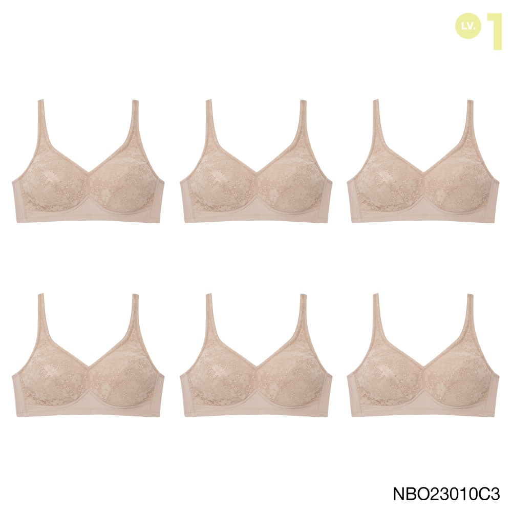 [Online Exclusive] Sabina เสื้อชั้นใน Invisible Wire (Set 6 ชิ้น) รุ่น Function Bra รหัส NBO23010C3 สีเนื้อเข้ม