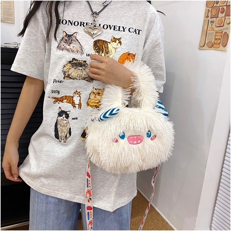 (พร้อมส่ง)Su105 กระเป๋าถือ กระเป๋าสะพายไหล่ ลายการ์ตูนมอนสเตอร์น่ารัก แฟชั่นสําหรับสตรี จัดส่งจากกรุงเทพประเทศไทย