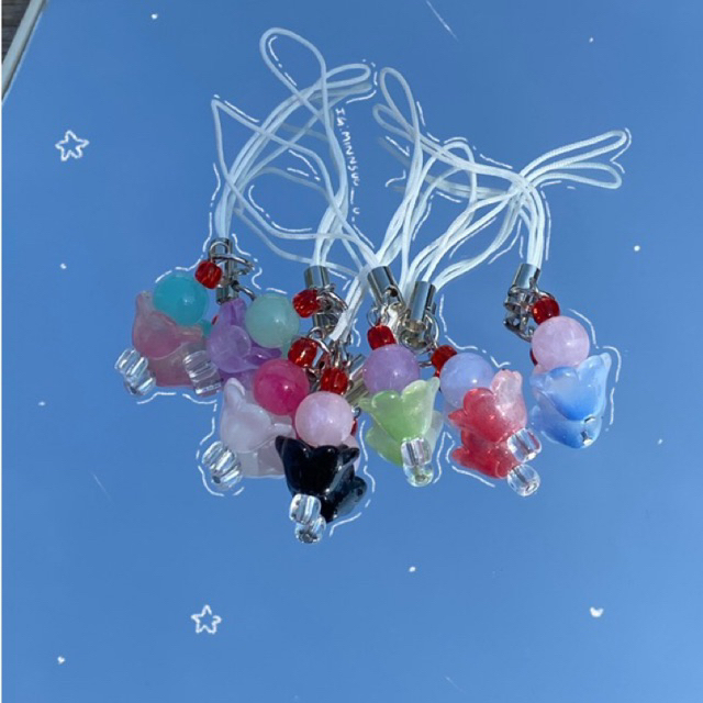 Keychain Ice Cream 🍧 พวงกุญแจถ้วยไอติมสีสันสดใส