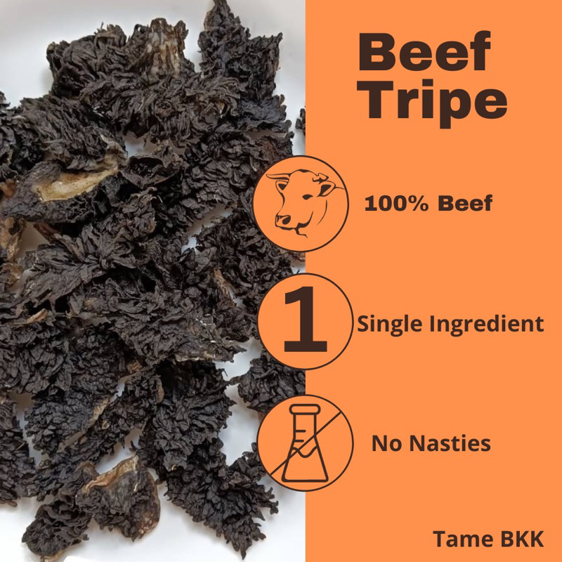 Tame BKK Beef Tripe ผ้าขี้ริ้ววัว ขนมหมาสุนัขและแมว