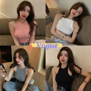 Vogue🌟พร้อมส่ง🌟 เสื้อกล้าม มีฟองน้ำ รัดตัวผ้านิ่ม (FYC013) -H