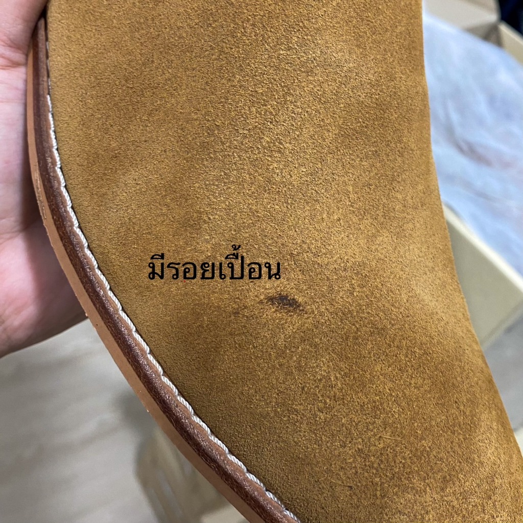 (Clearance Sale มีตำหนิเล็กน้อย ไม่มีผลต่อการใช้งาน) COSMOS SHOES รองเท้าบูทหนังกลับ รุ่น New York Chelsea