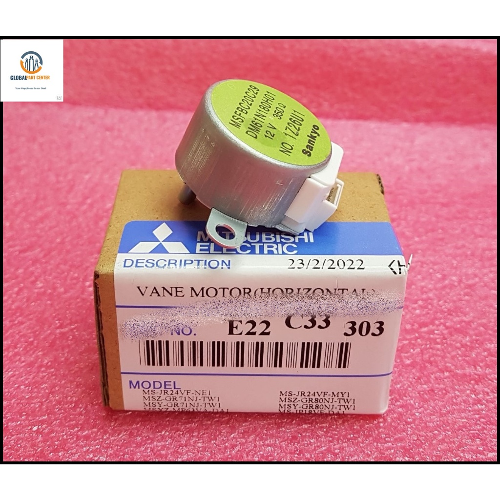 E22408303 Mitsubishi Electric มอเตอร์สวิงแอร์ ของแท้ อะไหล่แอร์ สวิงขึ้นลง มิตซูบิชิอิเล็คทริค VANE MOTOR