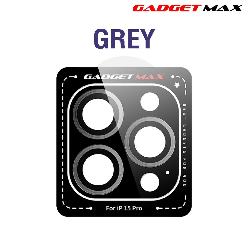 GADGET MAX Glass Pro Lens Protector Metal Frame iPhone 15 Pro / 15 Pro Max thumbnail 4