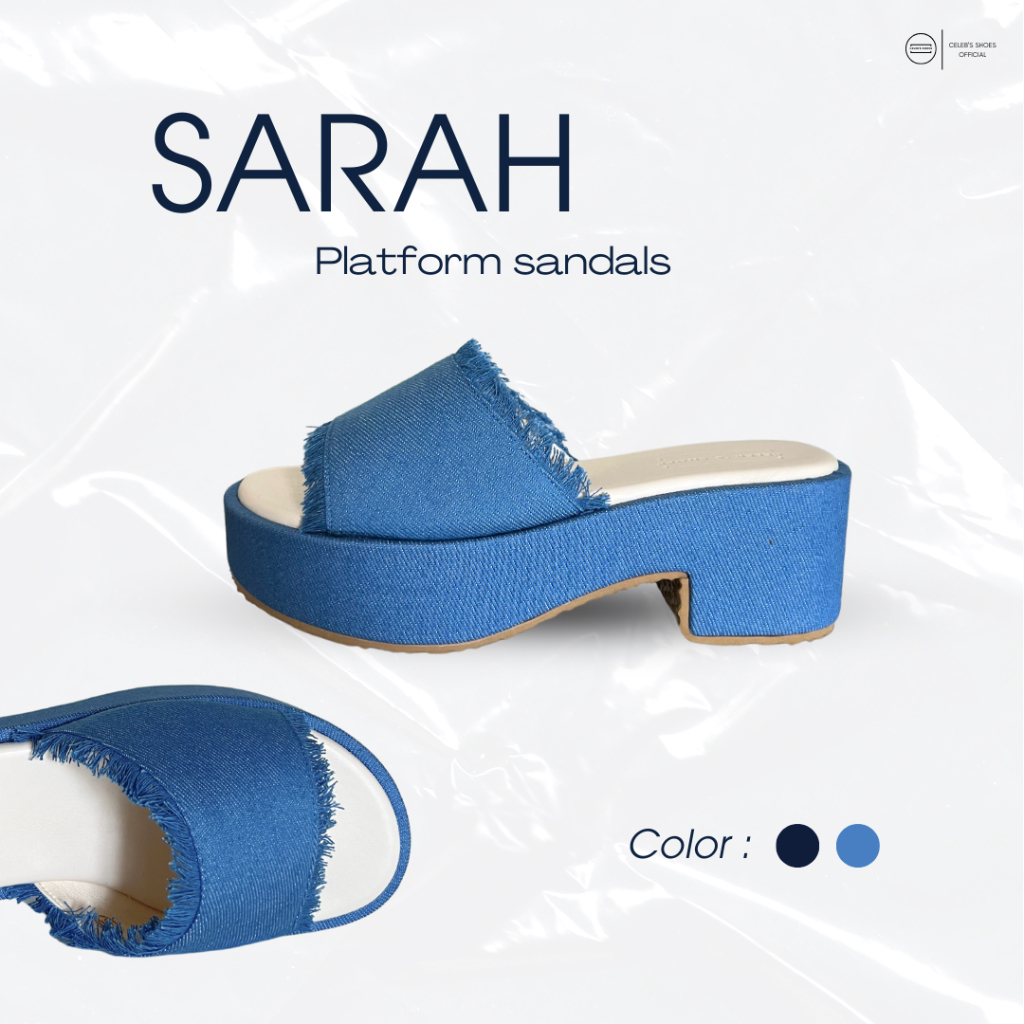 SARAH รองเท้าส้นตึกรุ่นใหม่ล่าสุด น้ำหนักเบา พื้นนุ่มใส่สบาย size 34 - 44