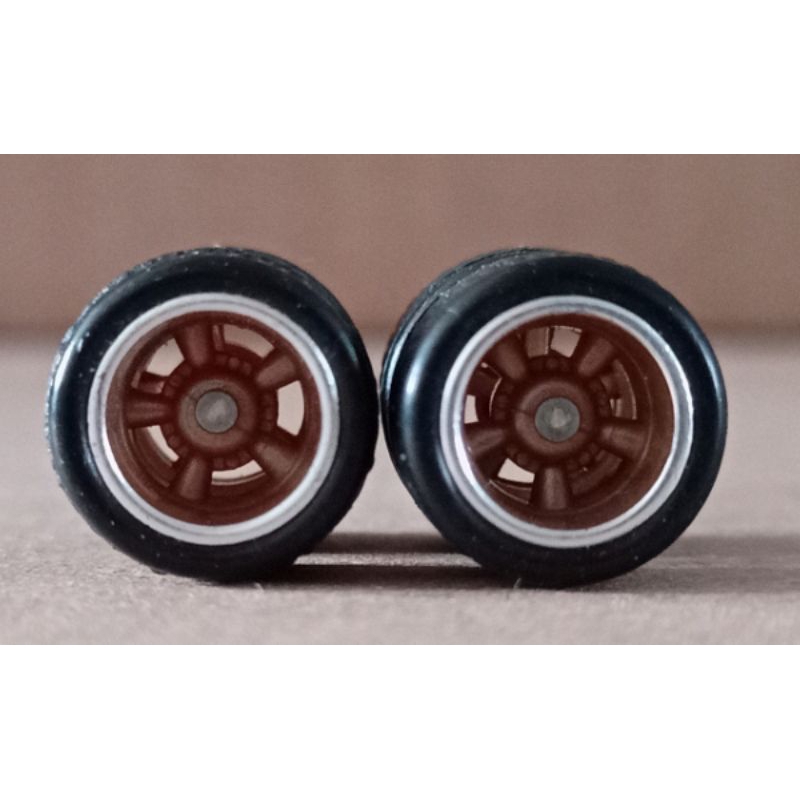 RUBBER WHEELS FOR 1:64 MODEL CAR ล้อยางสำหรับโมเดลรถสเกล 1:64 หรือใกล้เคียง (ของมีพร้อมส่ง)