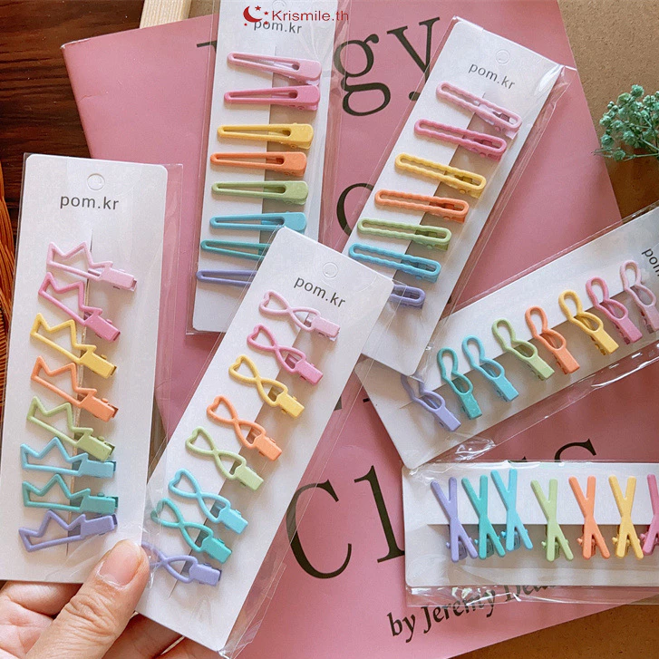 1 บาท พร้อมส่ง🎀กิ๊บติดผมหน้าม้า หวาน สไตล์เกาหลี เลือกลายได้ที่มีสีสัน มินิน่ารัก นักเรียนเด็ก1 ชิ้น-Krismile.th