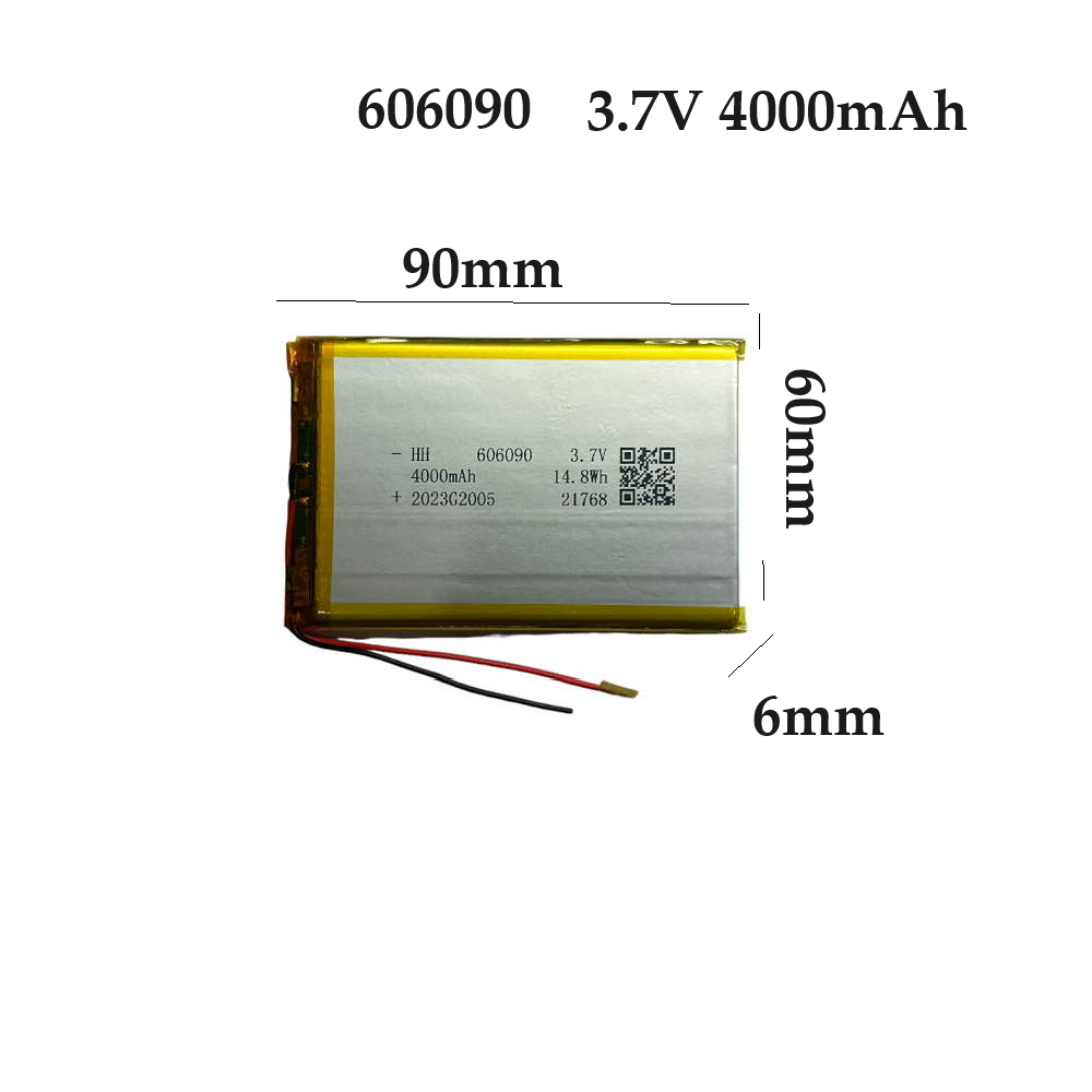 แท็บเล็ตจีน 3.7V 4000mAh 606090 battery replacement