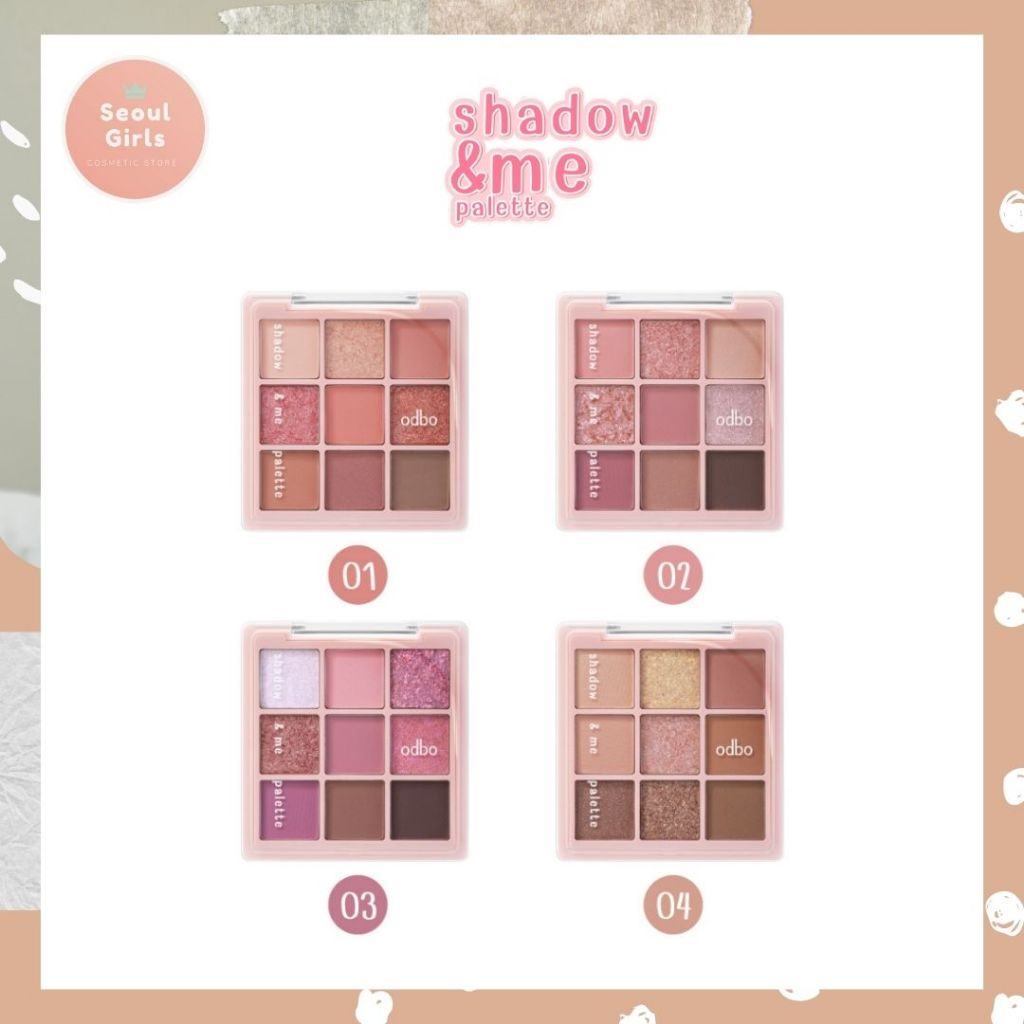โอดีบีโอ แชโดว์ แอนด์ มี พาเลท ODBO Shadow&Me Palette 6.5g OD2014