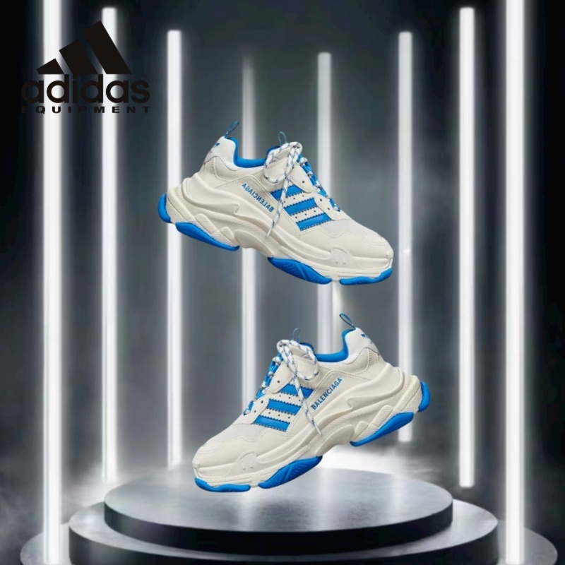 Adidas x Balenciaga Triple S สีฟ้า ของแท้100%💯รองเท้าผ้าใบ