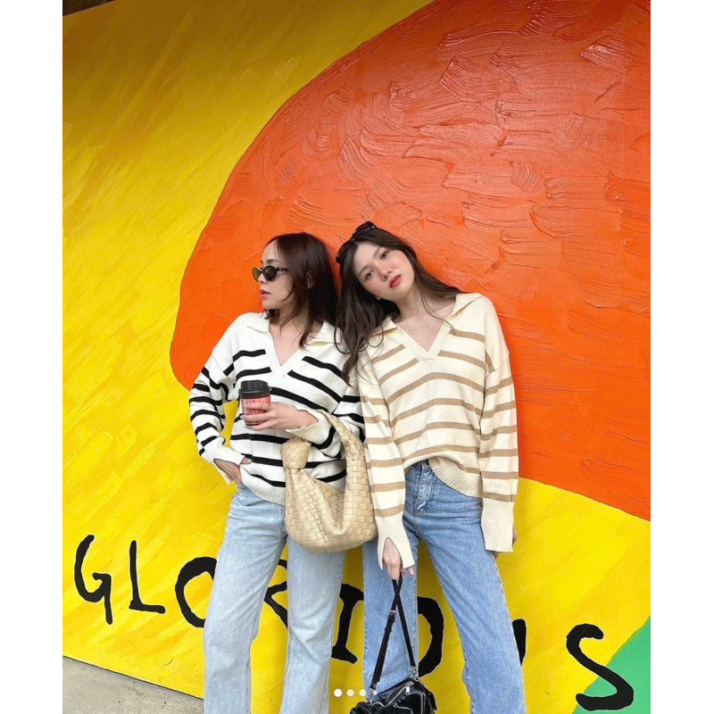 softy knitted top Basicselected เสื้อไหมพรม