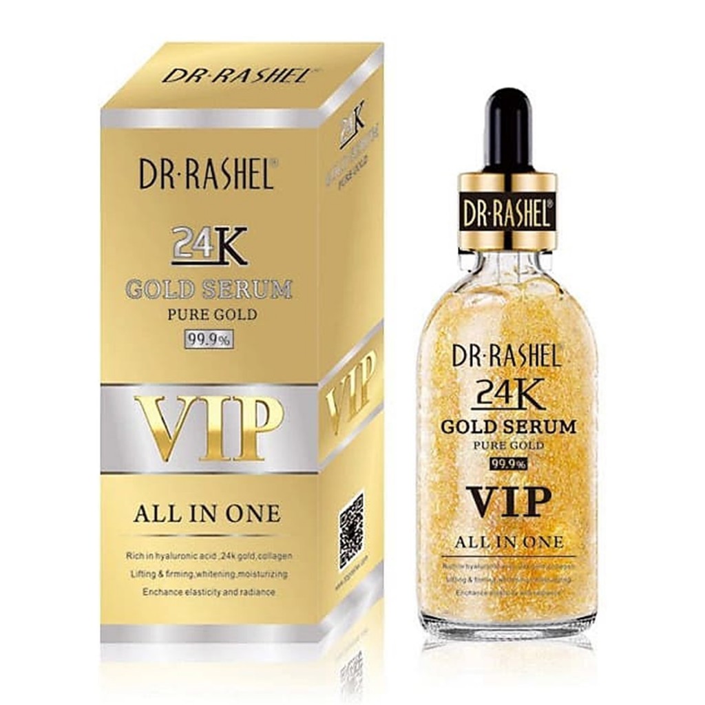 Dr.Rashel 24K Gold VIP Serum Pure Gold 99.9% All In One 50ml เซรั่มบำรุงผิวหน้าสูตรพิเศษผสมทองคำบริส