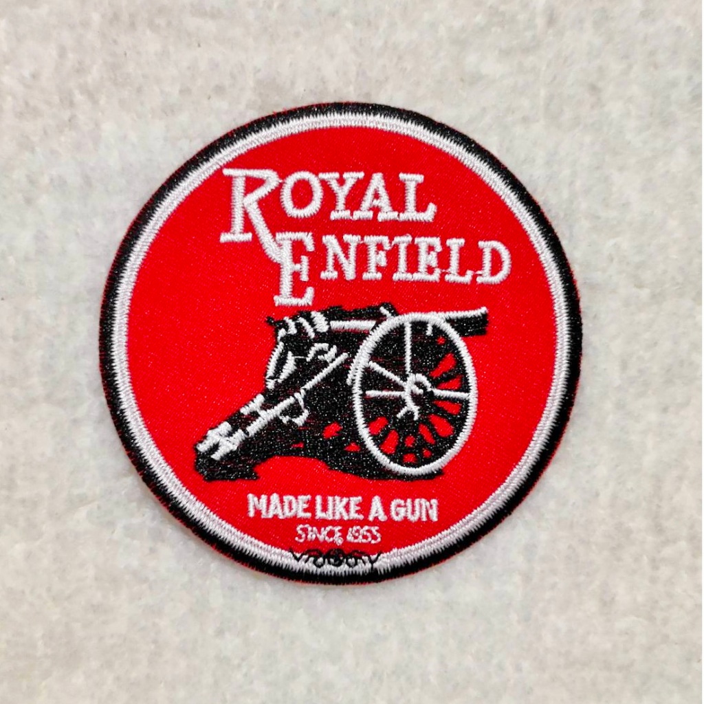 อาร์ม ตัวรีด อาร์มติดเสื้อ ตรา โลโก้ มอเตอร์ไซค์ Motorcycle Royal Enfield Patch โรยัล รอยัล เอนฟลิด์