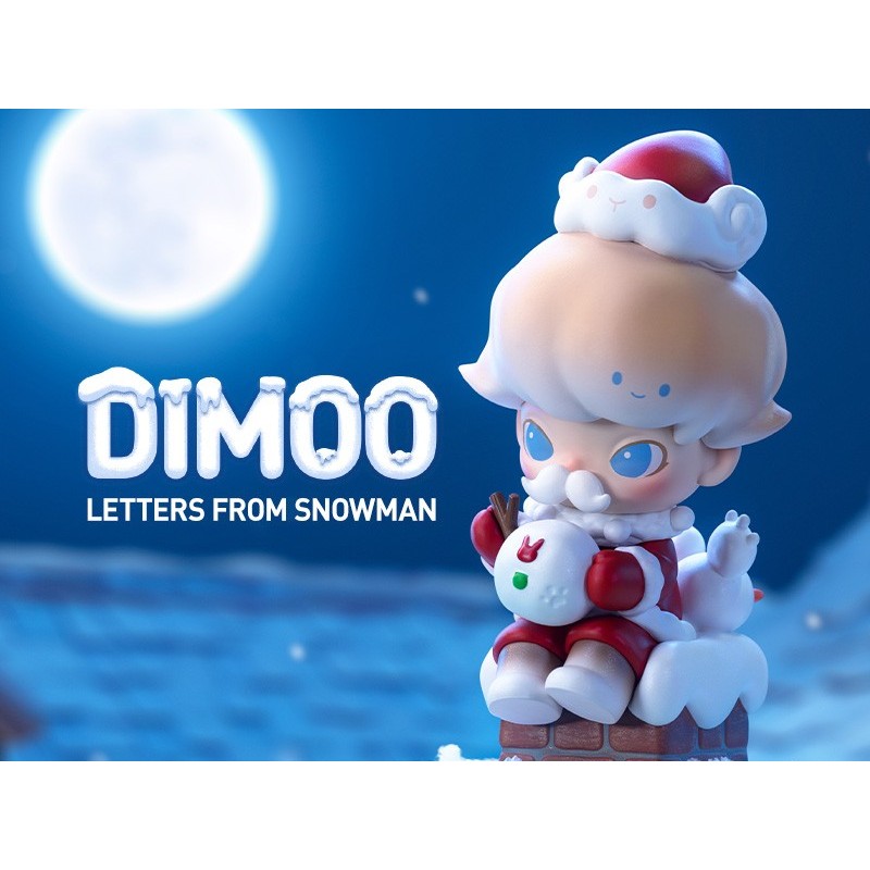 gachabox Dimoo Letters from Snow Series by Pop Mart แบบสุ่ม พร้อมส่ง