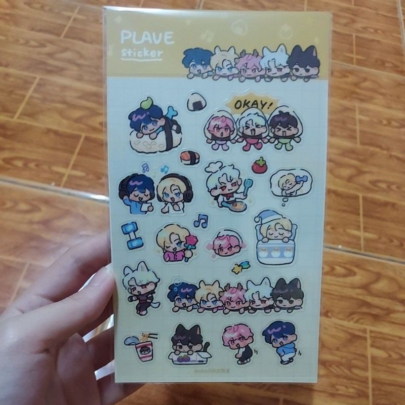 Plave PVC Sticker สติกเกอร์ (fanart) มือหนึ่ง