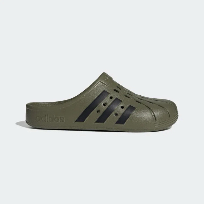 Adidas รองเท้าแตะ Adilette Clogs | Focus Olive/Core Black/Focus Olive ( GZ1158 ) Used