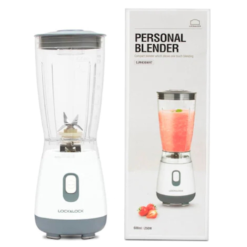 ราคาพิเศษ LocknLock เครื่องปั่น Personal Blender ความจุ 0.6 L. สีขาว รุ่น EJM436