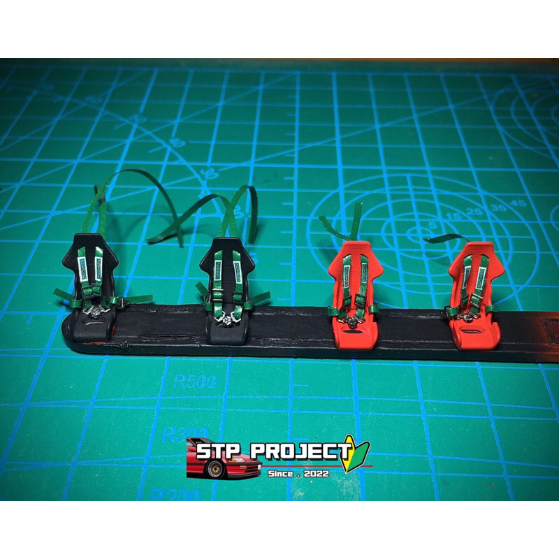 โมเดลเบาะซิ่งพร้อมสายเบล สเกล 1/64 สำหรับสายโมรถ สเกล 1/64
